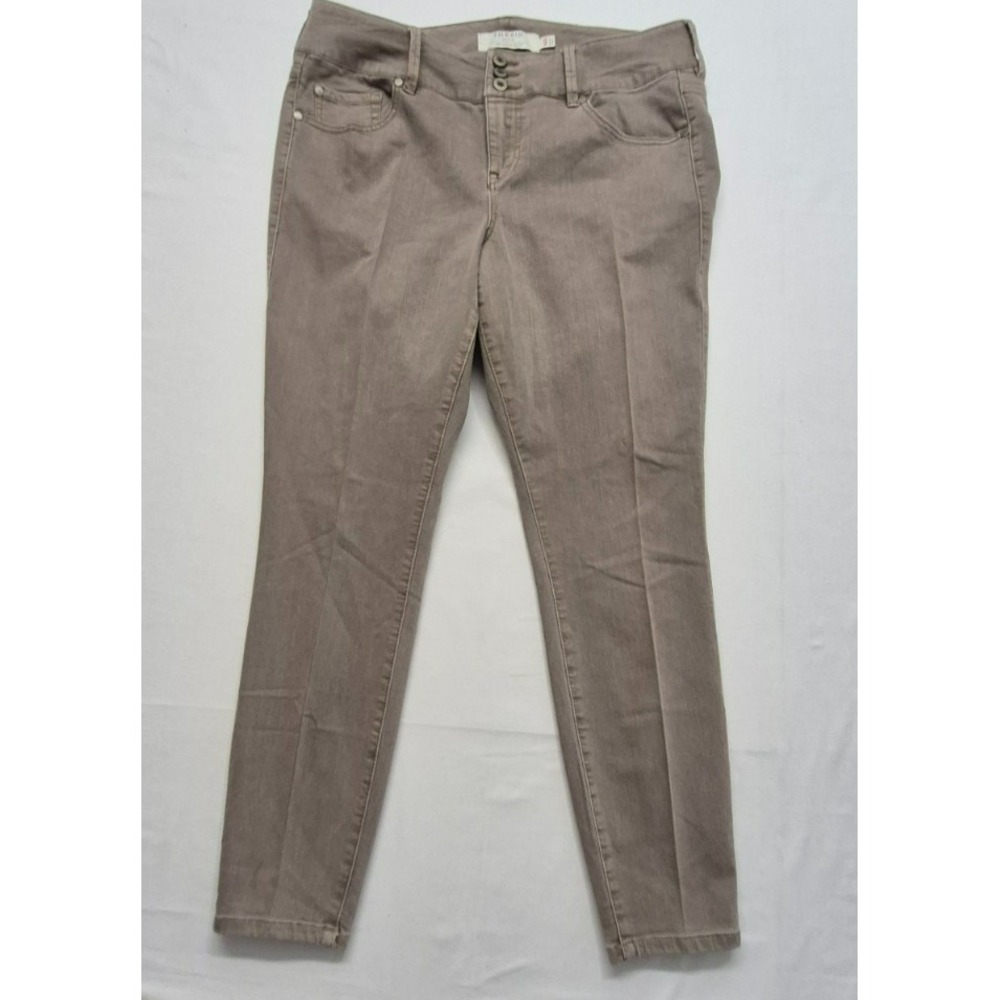 Torrid Denim‎ women's plus size khaki jegging jeans pockets sz.  16R